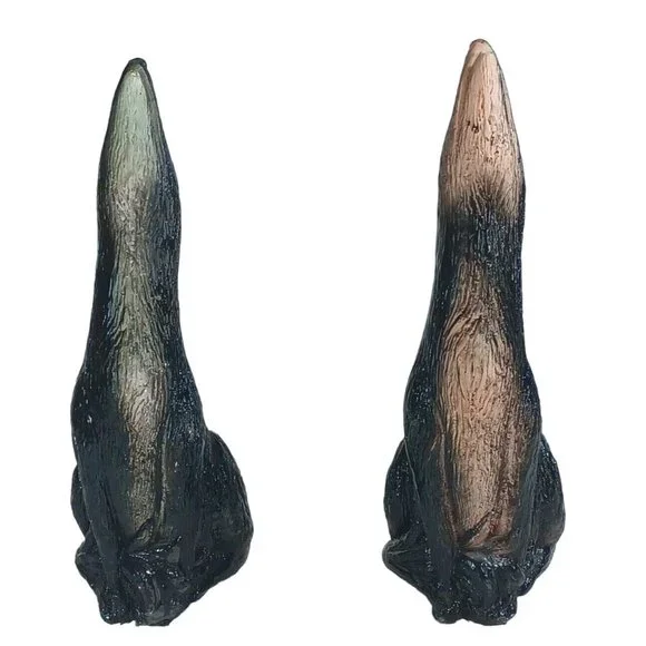 2 Vtg 14" 1950s Howling Coyote Pottery Indoor Outdoor Sculpture Statues Bookends - Picture 5 of 9